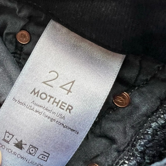 MOTHER Denim High Waisted Looker Ankle Fray Skinny Jeans Last Call Women’s 24 - Picture 8 of 13